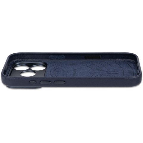 Decoded Leather Backcover - skórzane etui do iPhone 18 Pro Max / 17 Pro Max kompatybilne z MagSafe (midnight)