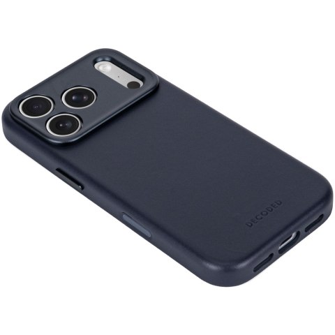 Decoded Leather Backcover - skórzane etui do iPhone 18 Pro Max / 17 Pro Max kompatybilne z MagSafe (midnight)