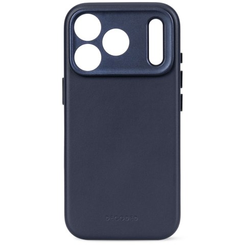 Decoded Leather Backcover - skórzane etui do iPhone 18 Pro Max / 17 Pro Max kompatybilne z MagSafe (midnight)