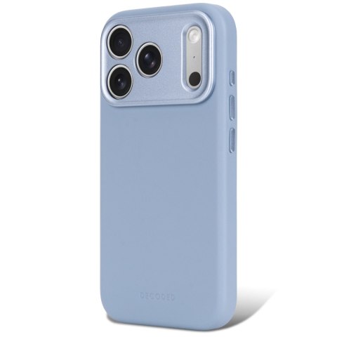 Decoded Leather Backcover - skórzane etui do iPhone 18 Pro Max / 17 Pro Max kompatybilne z MagSafe (sky blue)