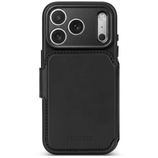 Decoded Leather Detachable Wallet - skórzane etui do iPhone 18 Pro / 17 Pro kompatybilne z MagSafe (black)