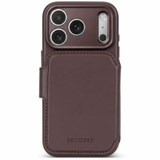 Decoded Leather Detachable Wallet - skórzane etui do iPhone 18 Pro / 17 Pro kompatybilne z MagSafe (chocolat brown)