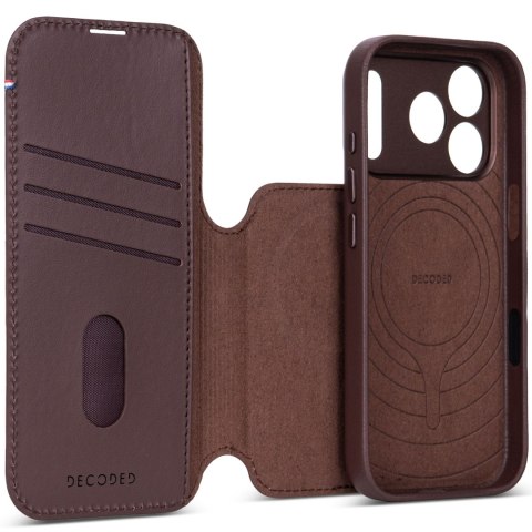 Decoded Leather Detachable Wallet - skórzane etui do iPhone 18 Pro / 17 Pro kompatybilne z MagSafe (chocolat brown)