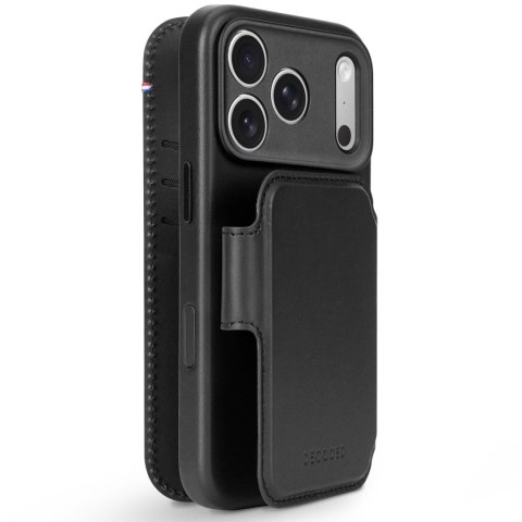 Decoded Leather Detachable Wallet - skórzane etui do iPhone 18 Pro Max / 17 Pro Max kompatybilne z MagSafe (black)