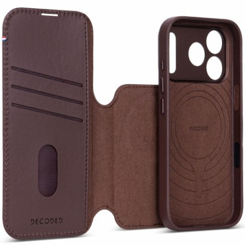 Decoded Leather Detachable Wallet - skórzane etui do iPhone 18 Pro Max / 17 Pro Max kompatybilne z MagSafe (chocolat brown)