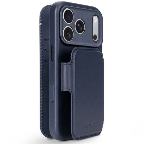Decoded Leather Detachable Wallet - skórzane etui do iPhone 18 Pro Max / 17 Pro Max kompatybilne z MagSafe (midnight)