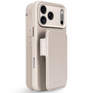 Decoded Leather Detachable Wallet - skórzane etui do iPhone 18 Pro Max / 17 Pro Max kompatybilne z MagSafe (taupe)