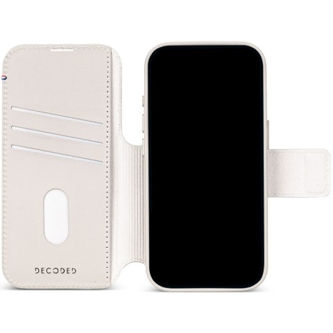 Decoded Leather Detachable Wallet - skórzane etui do iPhone 18 Pro Max / 17 Pro Max kompatybilne z MagSafe (taupe)