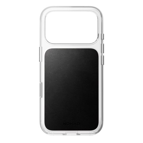 NOMAD Clear Leather Case - etui do iPhone 18 Pro / 17 Pro kompatybilne z MagSafe, skóra Horween (black)