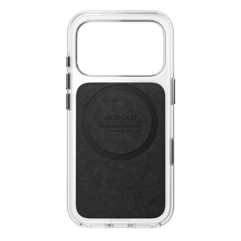NOMAD Clear Leather Case - etui do iPhone 18 Pro / 17 Pro kompatybilne z MagSafe, skóra Horween (black)