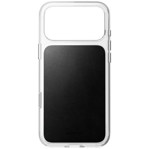 NOMAD Clear Leather Case - etui do iPhone 18 Pro Max / 17 Pro Max kompatybilne z MagSafe, skóra Horween (black)