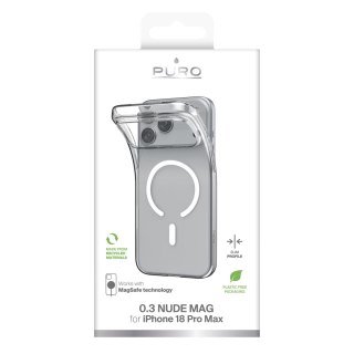 Puro 0.3 Nude Mag - etui do iPhone 18 Pro Max / 17 Pro Max kompatybilne z MagSafe (transparent)