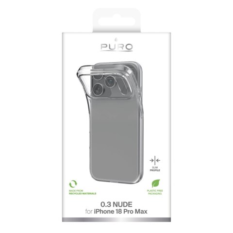 Puro 0.3 Nude - etui do iPhone 18 Pro Max / 17 Pro Max (transparent)