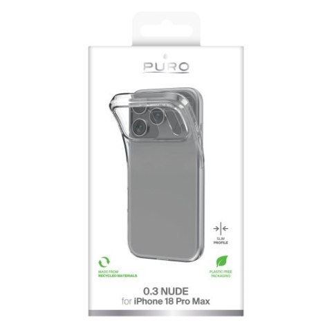 Puro 0.3 Nude - etui do iPhone 18 Pro Max / 17 Pro Max (transparent)