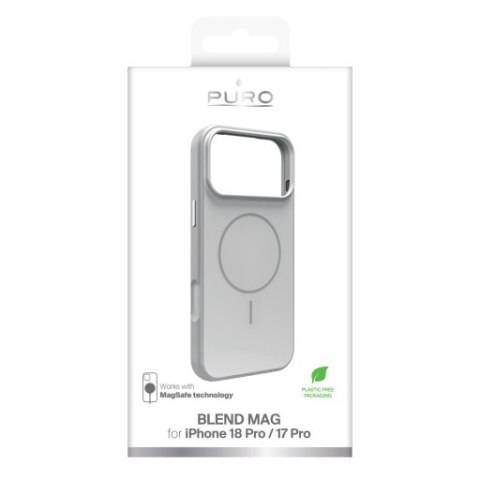 Puro Bicol Mag - etui do iPhone 18 Pro / 17 Pro kompatybilne z MagSafe (soft cloud)
