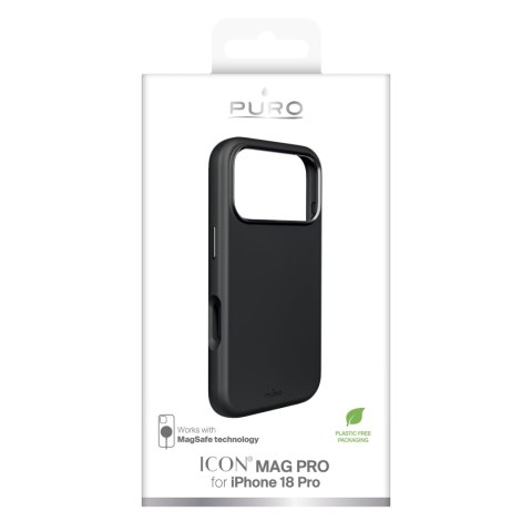 Puro Icon Mag Pro - etui do iPhone 18 Pro / 17 Pro kompatybilne z MagSafe (dark shadow)