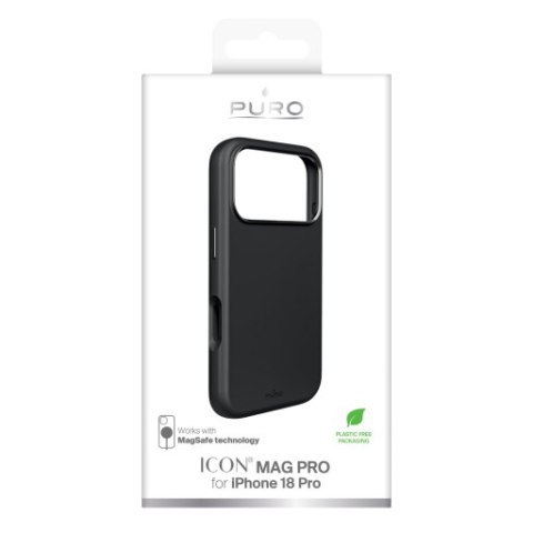Puro Icon Mag Pro - etui do iPhone 18 Pro / 17 Pro kompatybilne z MagSafe (dark shadow)