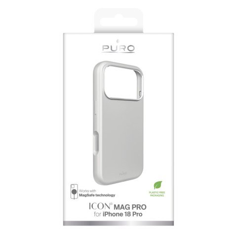 Puro Icon Mag Pro - etui do iPhone 18 Pro / 17 Pro kompatybilne z MagSafe (soft cloud)