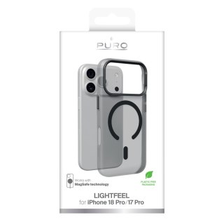 Puro Lightfeel - etui do iPhone 18 Pro / 17 Pro kompatybilne z MagSafe (dark shadow)