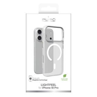Puro Lightfeel - etui do iPhone 18 Pro / 17 Pro kompatybilne z MagSafe (soft cloud)