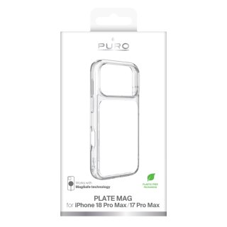 Puro Plate Mag - etui do iPhone 18 Pro Max / 17 Pro Max kompatybilne z MagSafe (soft cloud)