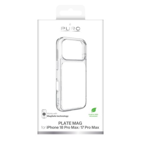 Puro Plate Mag - etui do iPhone 18 Pro Max / 17 Pro Max kompatybilne z MagSafe (soft cloud)