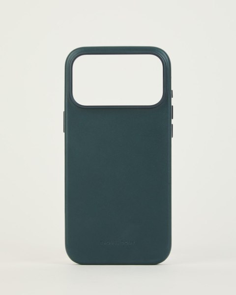 Troubadour Leather Case - etui skórzane do iPhone 18 Pro Max / 17 Pro Max kompatybilne z MagSafe (obsidian green)