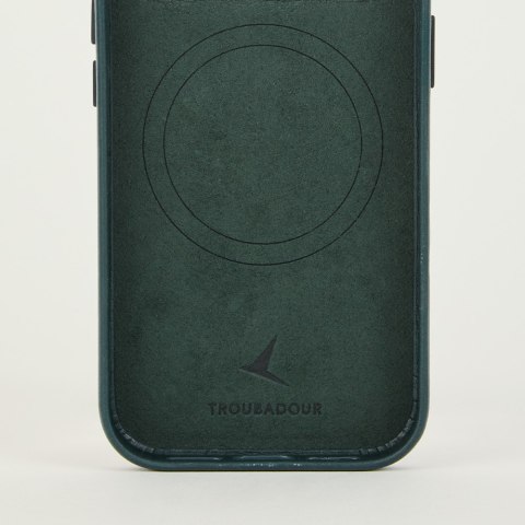 Troubadour Leather Case - etui skórzane do iPhone 18 Pro Max / 17 Pro Max kompatybilne z MagSafe (obsidian green)