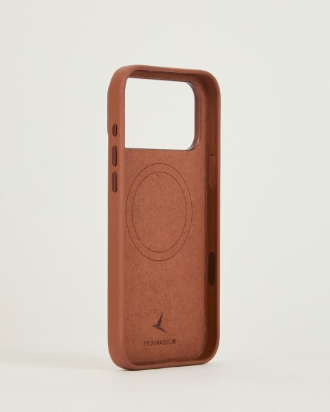 Troubadour Leather Case - etui skórzane do iPhone 18 Pro Max / 17 Pro Max kompatybilne z MagSafe (tan)