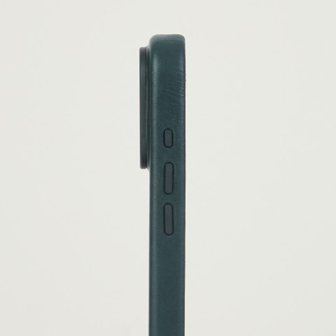 Troubadour Modular Leather Case - etui skórzane do iPhone 18 Pro / 17 Pro kompatybilne z MagSafe (obsidian green)