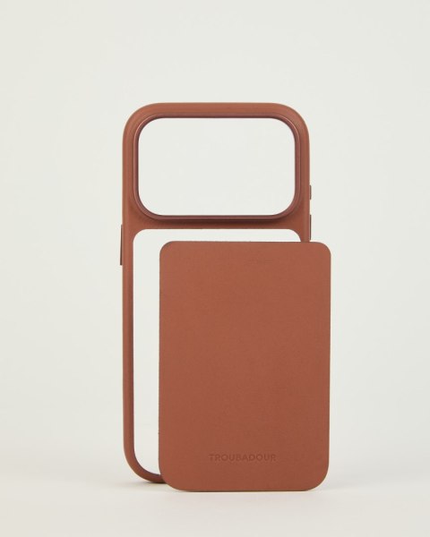 Troubadour Modular Leather Case - etui skórzane do iPhone 18 Pro / 17 Pro kompatybilne z MagSafe (tan)