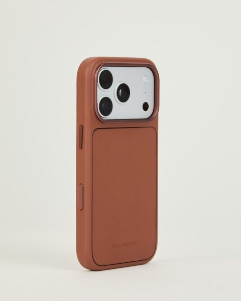 Troubadour Modular Leather Case - etui skórzane do iPhone 18 Pro / 17 Pro kompatybilne z MagSafe (tan)