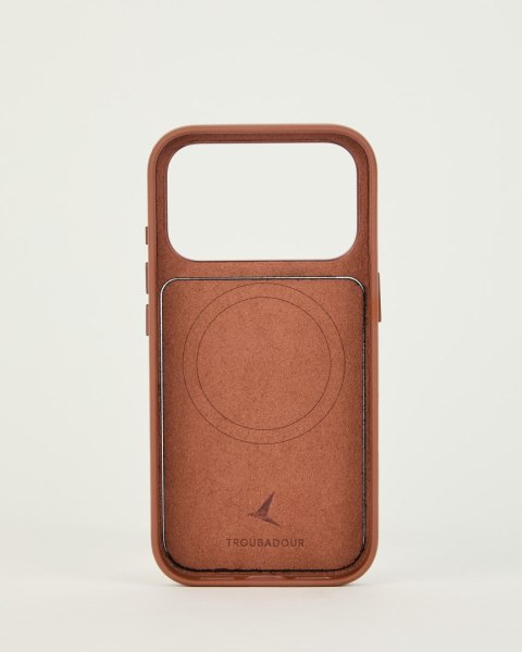 Troubadour Modular Leather Case - etui skórzane do iPhone 18 Pro / 17 Pro kompatybilne z MagSafe (tan)