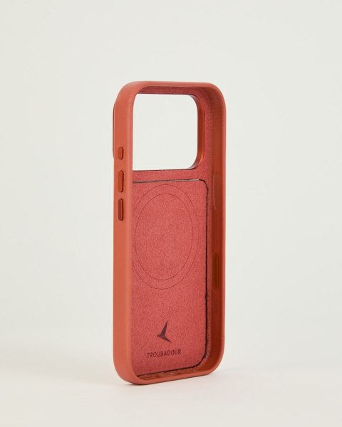 Troubadour Modular Leather Case - etui skórzane do iPhone 18 Pro / 17 Pro kompatybilne z MagSafe (terracotta)