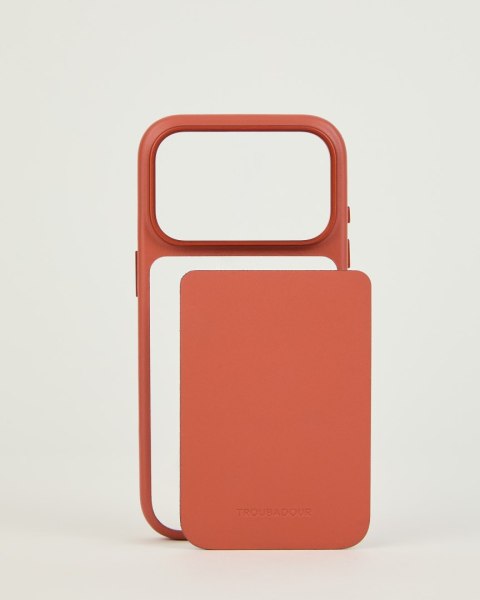 Troubadour Modular Leather Case - etui skórzane do iPhone 18 Pro / 17 Pro kompatybilne z MagSafe (terracotta)