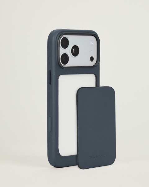 Troubadour Modular Leather Case - etui skórzane do iPhone 18 Pro Max / 17 Pro Max kompatybilne z MagSafe (basalt)