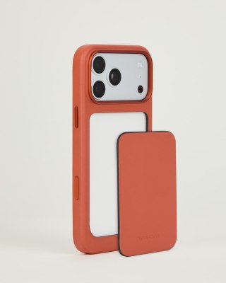 Troubadour Modular Leather Case - etui skórzane do iPhone 18 Pro Max / 17 Pro Max kompatybilne z MagSafe (terracotta)