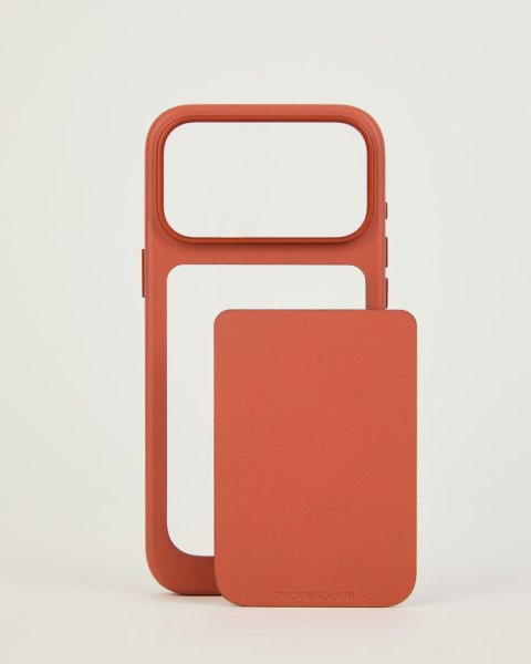 Troubadour Modular Leather Case - etui skórzane do iPhone 18 Pro Max / 17 Pro Max kompatybilne z MagSafe (terracotta)