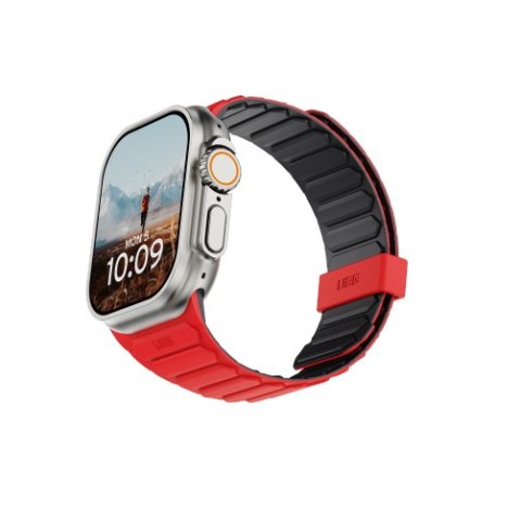 UAG Pathfinder - silikonowy dwustronny pasek magnetyczny do Apple Watch 44mm-49mm (Apple Watch 4-11, SE 1-3, Ultra 1-3) (ash/lav