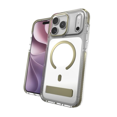 ZAGG Santa Cruz Snap KS Metallic - etui do iPhone 18 Pro Max / 17 Pro Max kompatybilne z MagSafe (gold)