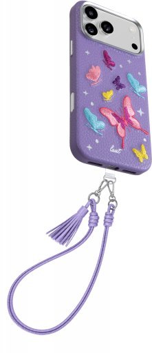 Laut Twine Edge - etui do iPhone 18 Pro Max / 17 Pro Max kompatybilne z MagSafe (lilac butterfly)