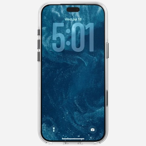 NOMAD Clear Leather Case - etui do iPhone 18 Pro Max / 17 Pro Max kompatybilne z MagSafe, skóra Horween (black)