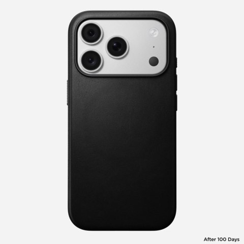 NOMAD Modern Leather Case - etui do iPhone 18 Pro / 17 Pro kompatybilne z MagSafe, skóra Camino (black)