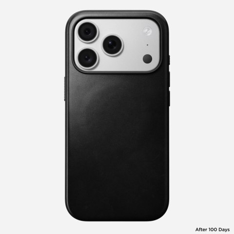 NOMAD Modern Leather Case - etui do iPhone 18 Pro / 17 Pro kompatybilne z MagSafe, skóra Horween (black)