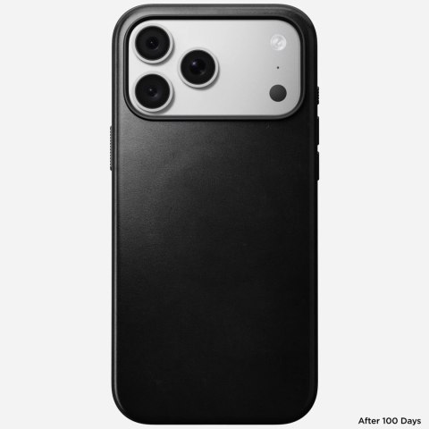 NOMAD Modern Leather Case - etui do iPhone 18 Pro Max / 17 Pro Max kompatybilne z MagSafe, skóra Horween (black)