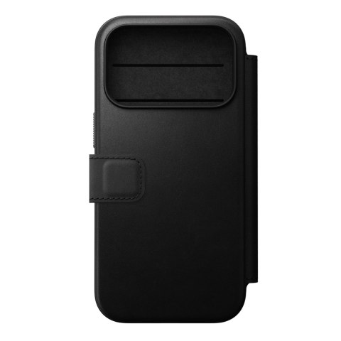 NOMAD Modern Leather Folio - etui do iPhone 18 Pro / 17 Pro kompatybilne z MagSafe, skóra Camino (black)
