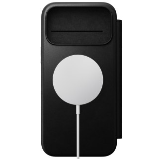 NOMAD Modern Leather Folio - etui do iPhone 18 Pro Max / 17 Pro Max kompatybilne z MagSafe, skóra Camino (black)
