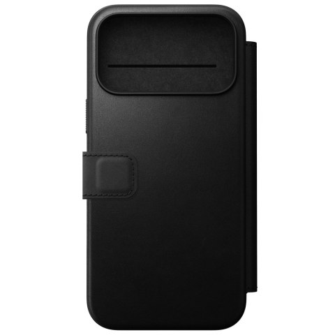 NOMAD Modern Leather Folio - etui do iPhone 18 Pro Max / 17 Pro Max kompatybilne z MagSafe, skóra Camino (black)