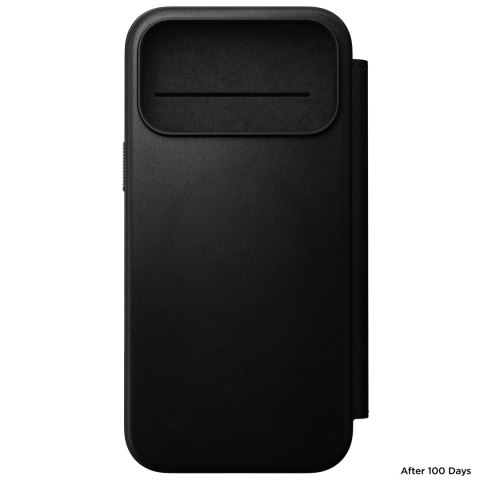 NOMAD Modern Leather Folio - etui do iPhone 18 Pro Max / 17 Pro Max kompatybilne z MagSafe, skóra Camino (black)
