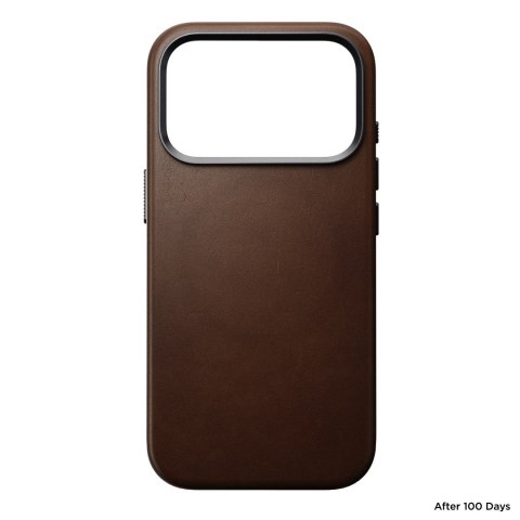NOMAD Traditional Leather Case - etui do iPhone 18 Pro / 17 Pro kompatybilne z MagSafe, skóra Camino (brown)